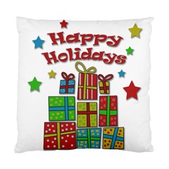 Happy Holidays - Gifts And Stars Standard Cushion Case (one Side) by Valentinaart