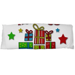 Happy Holidays - Gifts And Stars Body Pillow Case (dakimakura) by Valentinaart