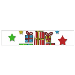 Happy Holidays - Gifts And Stars Flano Scarf (small) by Valentinaart