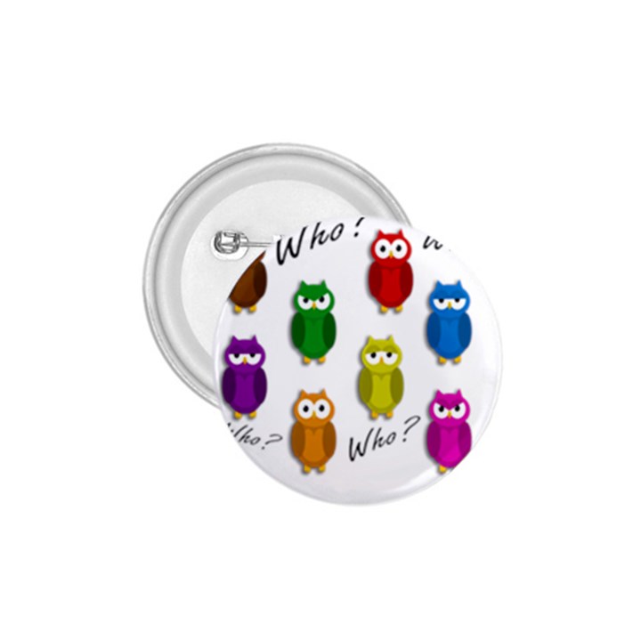 Cute owls - Who? 1.75  Buttons