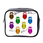 Cute owls - Who? Mini Toiletries Bag 2-Side Front