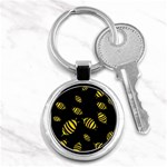 Decorative bees Key Chains (Round)  Front