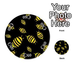 Decorative Bees Playing Cards 54 (round)  by Valentinaart