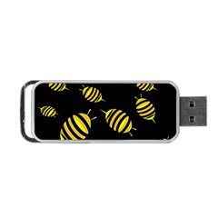 Decorative Bees Portable Usb Flash (one Side) by Valentinaart