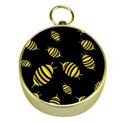 Decorative Bees Gold Compasses by Valentinaart