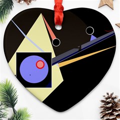 Construction Heart Ornament (2 Sides) by Valentinaart