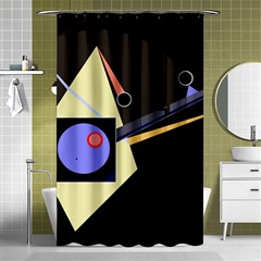 Construction Shower Curtain 48  X 72  (small)  by Valentinaart