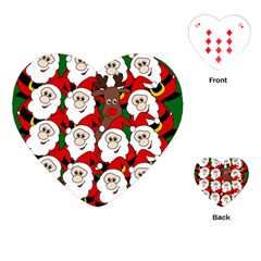 Did You See Rudolph? Playing Cards (heart)  by Valentinaart