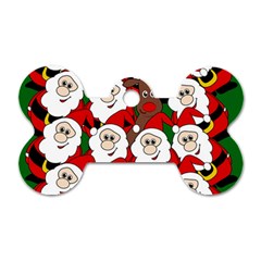 Did You See Rudolph? Dog Tag Bone (two Sides) by Valentinaart