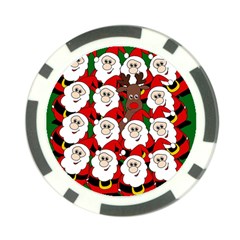 Did You See Rudolph? Poker Chip Card Guards by Valentinaart