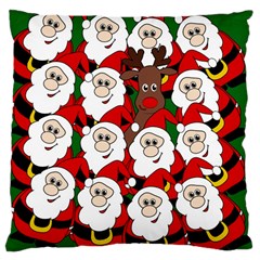 Did You See Rudolph? Large Cushion Case (one Side) by Valentinaart