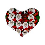 Did you see Rudolph? Standard 16  Premium Heart Shape Cushions Back