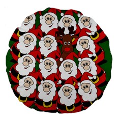 Did You See Rudolph? Large 18  Premium Flano Round Cushions by Valentinaart