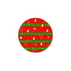 Xmas Pattern Golf Ball Marker by Valentinaart