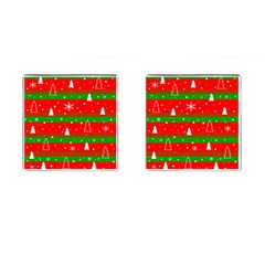 Xmas Pattern Cufflinks (square) by Valentinaart