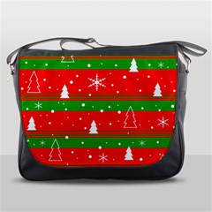 Xmas Pattern Messenger Bags by Valentinaart