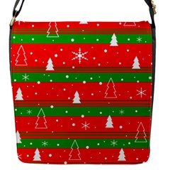 Xmas Pattern Flap Messenger Bag (s) by Valentinaart