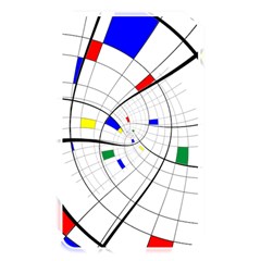 Swirl Grid With Colors Red Blue Green Yellow Spiral Memory Card Reader by designworld65