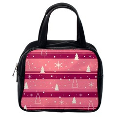 Pink Xmas Classic Handbags (one Side) by Valentinaart