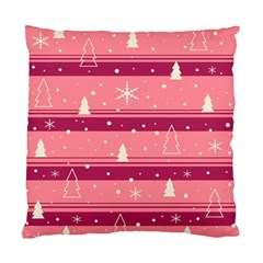 Pink Xmas Standard Cushion Case (one Side) by Valentinaart