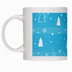 Blue Xmas White Mugs by Valentinaart