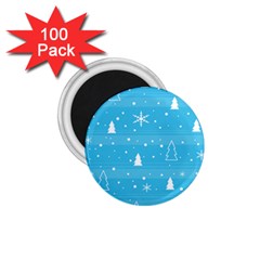 Blue Xmas 1 75  Magnets (100 Pack)  by Valentinaart