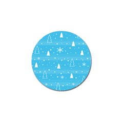 Blue Xmas Golf Ball Marker by Valentinaart