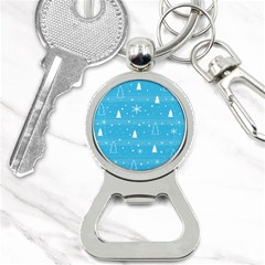 Blue Xmas Bottle Opener Key Chains by Valentinaart