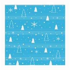 Blue Xmas Medium Glasses Cloth (2-side) by Valentinaart