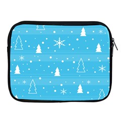 Blue Xmas Apple Ipad 2/3/4 Zipper Cases by Valentinaart