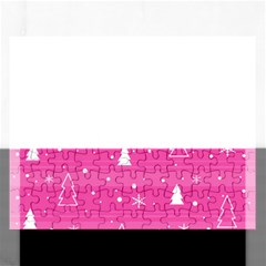 Magenta Xmas Rectangular Jigsaw Puzzl by Valentinaart