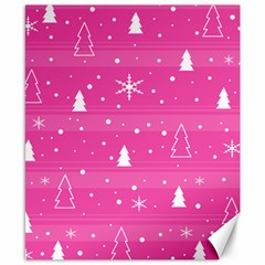 Magenta Xmas Canvas 8  X 10  by Valentinaart