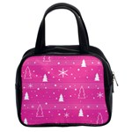 Magenta Xmas Classic Handbags (2 Sides) Front