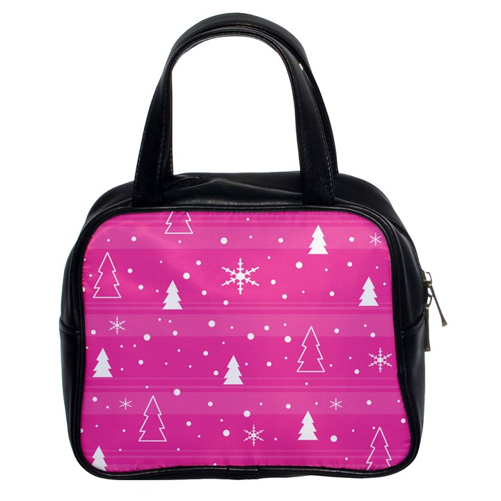 Magenta Xmas Classic Handbags (2 Sides)