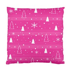 Magenta Xmas Standard Cushion Case (two Sides) by Valentinaart