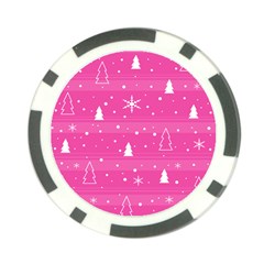 Magenta Xmas Poker Chip Card Guards (10 Pack)  by Valentinaart