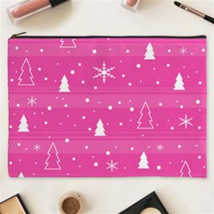 Magenta Xmas Cosmetic Bag (xxxl)  by Valentinaart