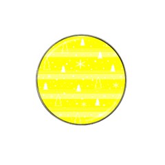 Yellow Xmas Hat Clip Ball Marker (4 Pack) by Valentinaart