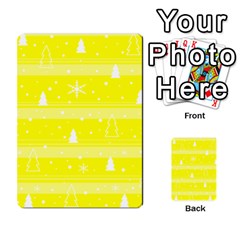 Yellow Xmas Multi-purpose Cards (rectangle)  by Valentinaart