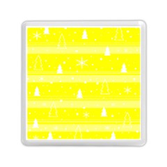 Yellow Xmas Memory Card Reader (square)  by Valentinaart