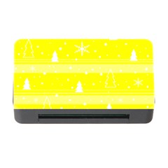 Yellow Xmas Memory Card Reader With Cf by Valentinaart