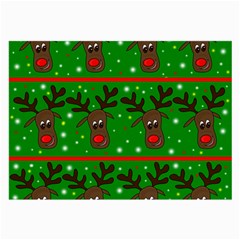 Reindeer Pattern Large Glasses Cloth by Valentinaart