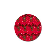 Reindeer Xmas Pattern Golf Ball Marker by Valentinaart