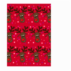 Reindeer Xmas Pattern Large Garden Flag (two Sides) by Valentinaart