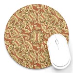 Geometric Bold Cubism Pattern Round Mousepads Front