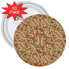 Geometric Bold Cubism Pattern 3  Buttons (10 Pack) 