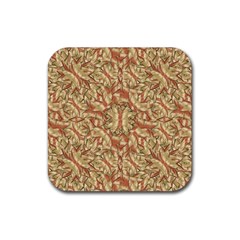 Geometric Bold Cubism Pattern Rubber Coaster (square) 