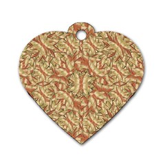 Geometric Bold Cubism Pattern Dog Tag Heart (one Side) by dflcprints