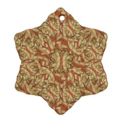 Geometric Bold Cubism Pattern Snowflake Ornament (2-side)