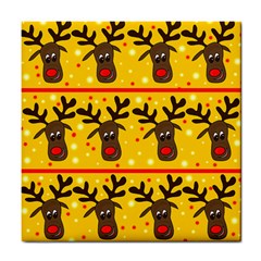 Christmas reindeer pattern Tile Coasters